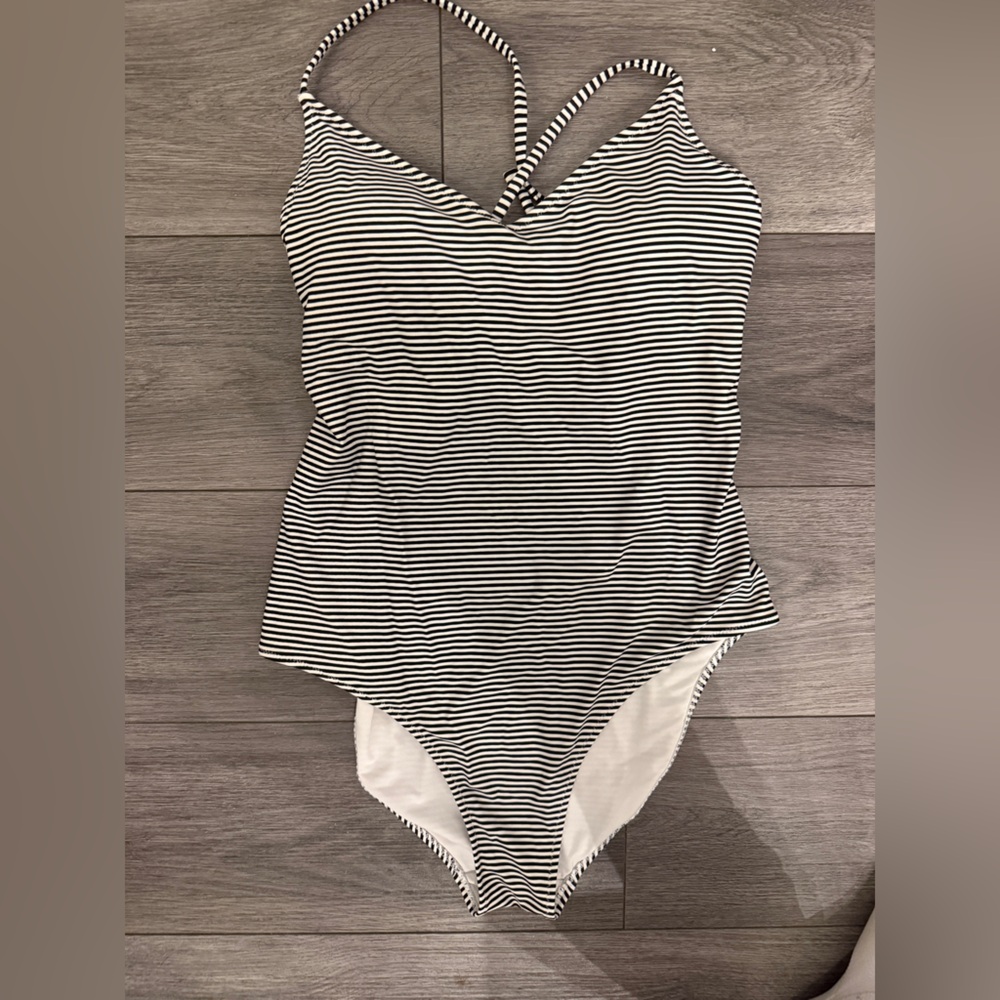 Aerie Surfer One Piece Striped Bathing Suit